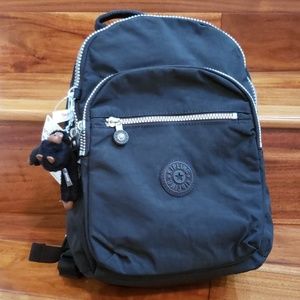New w tag kipling seoul go small backpack black